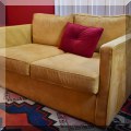F08. Tuxedo loveseat from Palazzetti. 30"h x 53"w x 32"d 
